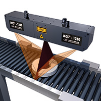 Component scan using an MCS 3D compact sensor with dual-head sensor